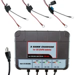 Banshee Lithium LIFEPO4 3 Bank 12V 10AMP Battery Charger/maintainer New. Price: $119.90.