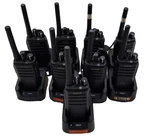 Lot Of 9 Rca RDR1520 Two Way Radios W/ CH1521 Chargers Handheld Walkie Talkies Used. Price: $799.99.