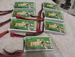 Lot Of New 7.4V 2700MAH Elxjar Power Ni-cd High Performance Battery Packs. Price: $25.55.