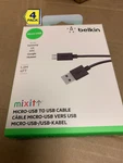 4X Belkin Mixit Micro-usb To Cables Ft Black For Samsung/lg/htc/google New. Price: $24.14.