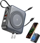 For Magsafe Portable Charger With Ac Wall Plug, 6-IN-1 Magnetic Wireless Power New. Price: $34.79.