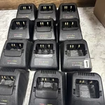12- Motorola NTN1171A Battery Chargers W/ 2580162R01 (7)-POWER Supply/ For. Price: $59.99.