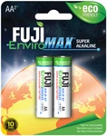 Fuji Enviromax Aa Batteries, 1.5 Volt Alkaline, Case Qty 96 Primary Cells New. Price: $55.38.