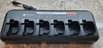 Original Motorola NNTN8410A 6 Pack Rapid Charger For CP200, CP200D And R2 Radios Used. Price: $225.00.