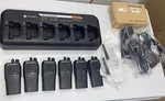 6 Used Motorola CP200D Analog Uhf 403-470 Mhz Batteries Gang Charger. Price: $1615.00.