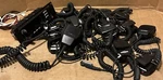 Lot Of 13 Harris Microphones 14035-4700-01 Rev With CH721 Base Radio Used. Price: $150.00.