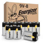 Alkaline 9V Batteries 8 Pack Long Lasting Power Energizer Volt New. Price: $46.99.