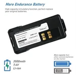 Takoci 3500MAH 2-PACK PMNN4409AR PMNN4493A Li-ion Radio Battery Compatible Open. Price: $24.75.