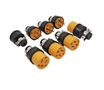 4 Set (8PCS) Female 3 Prong Replacement Electrical Plug Hd Extension Cord New. Price: $15.99.