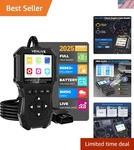 Advanced Obdii Car Diagnostic Tool - Live Data, Battery Tester, & Reset Function New. Price: $59.99.