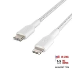 Belkin Boostcharge Nylon Usb To Lightning 6.6 Ft Cable White Braided New. Price: $27.99.